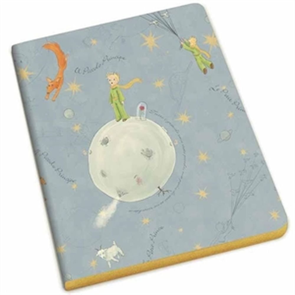 Cuaderno El Principito A5 borde dorado Papelería Kartos