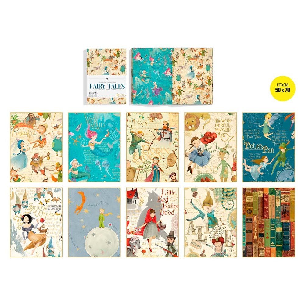 Cuaderno papel decorativo Cuentos de Hadas 50x70