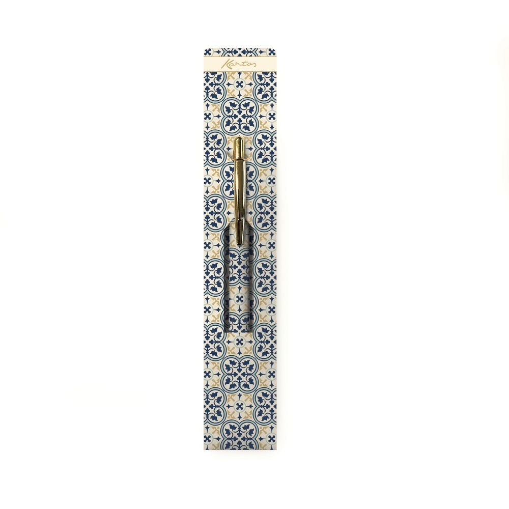 Boligrafo Kartos Estampado Quadrilobo en Estuche Marca Kartos