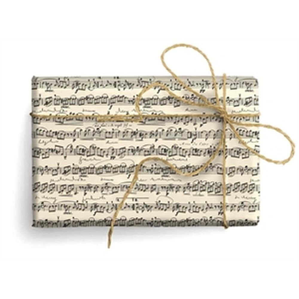 Expositor 25 Unidades Papel Regalo Música Dorada Regalo Kartos Imagen principal del producto