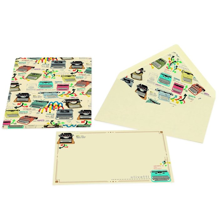 PORTAFOLIO CON SET CARTAS OLIVETTI GRANDE | 5 UNIDADES | (KARTOS) Imagen principal del producto