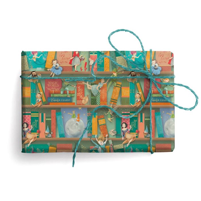 Expositor 25 Pliegos Papel Regalo Mundo Mágico Regalo Kartos