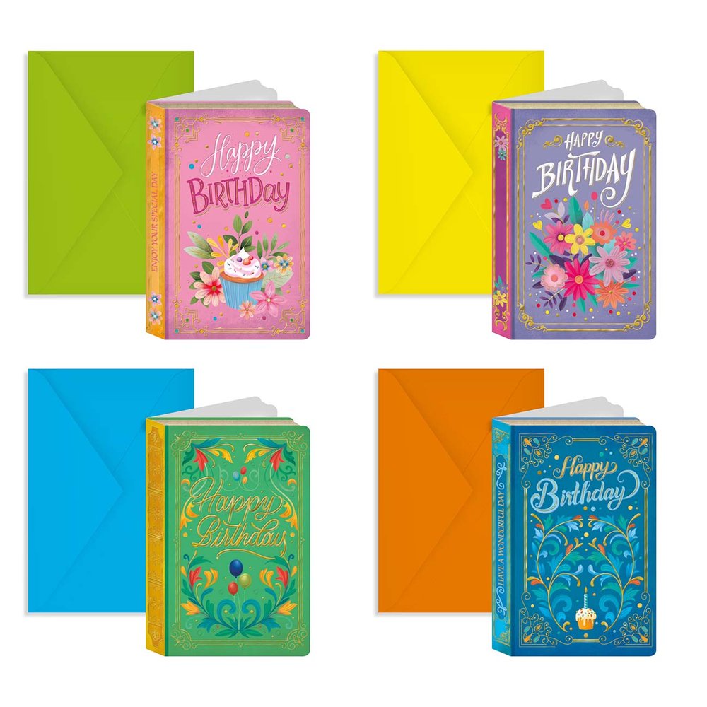 Tarjeta Felicitacion Libros Decorados Regalo Kartos Imagen principal del producto