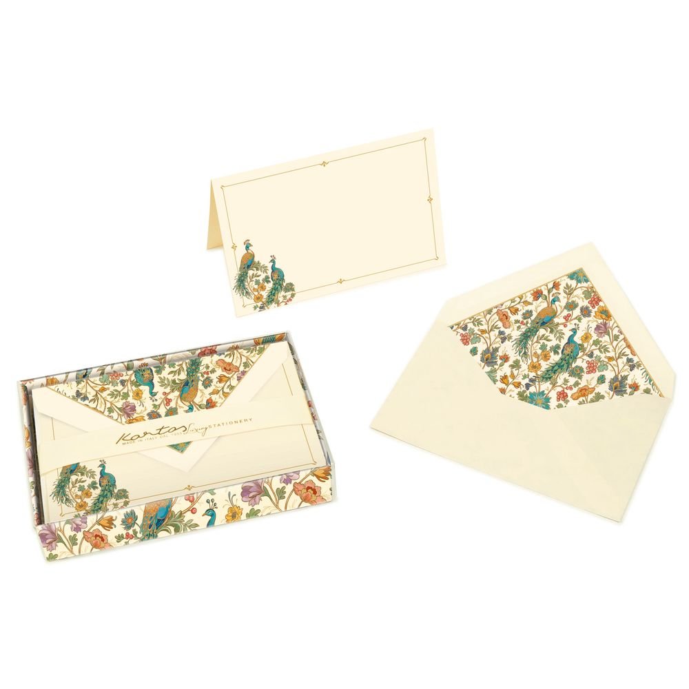 Caja expositora con 10 set cartas pavo real Florentino Regalo Karto Imagen principal del producto