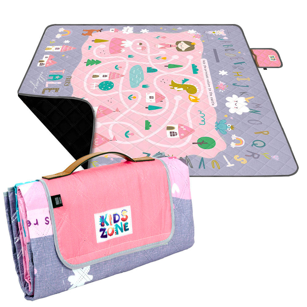 Manta Picnic Juegos Infantil Perletti Toys 150x150 cm Rosa
