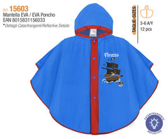 CHUBASQUERO CAPA IMPERMEABLE PIRATA | PERLETTI | 1 UNIDAD | 8015831156033