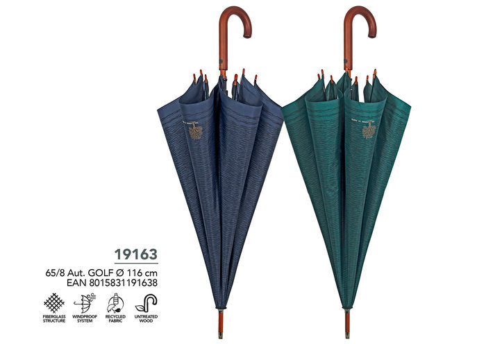 PARAGUAS HOMBRE GOLF 65/8 AUT, PATRON BICOLOR | PERLETTI | 1 UNIDAD | 8015831191638