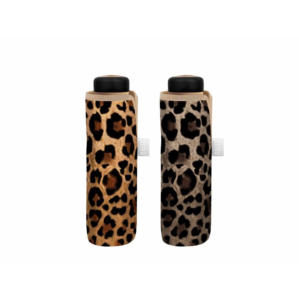 Paraguas Mujer Plegable 51/6 Man Light Leopardo PERLETTI Imagen principal del producto