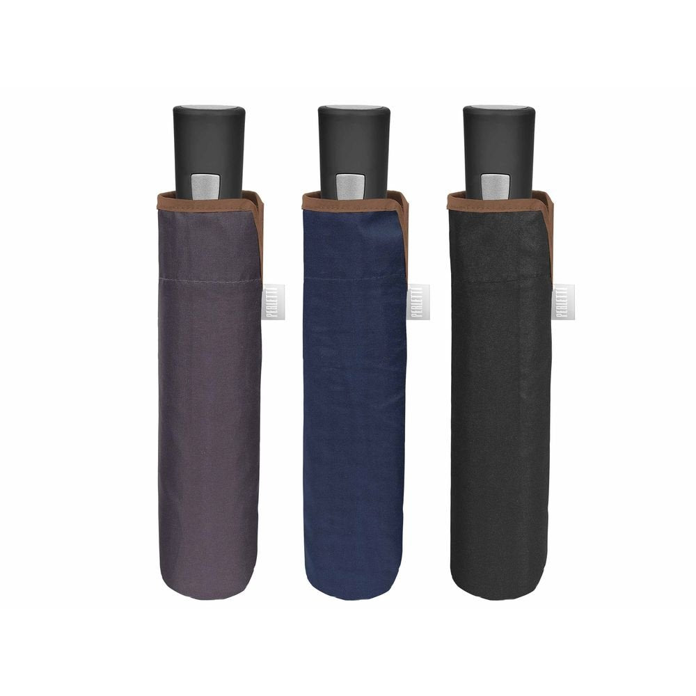 Paraguas Hombre Plegable 54/8 Aut Liso Ribete Marca Perletti Imagen principal del producto