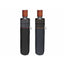 Paraguas Hombre Plegable 54/8 Aut Liso con Ribete a Cuadros PERLETTI