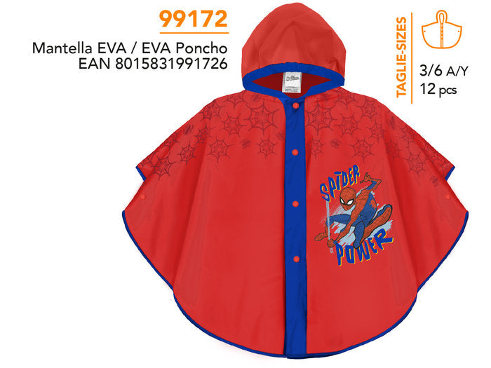 Impermeable Spiderman Eva Pack 12 unidades PERLETTI Imagen principal del producto
