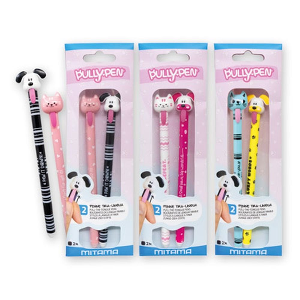 Set 2 Bolígrafos Pully Pen Animalitos MITAMA Papelera Básica