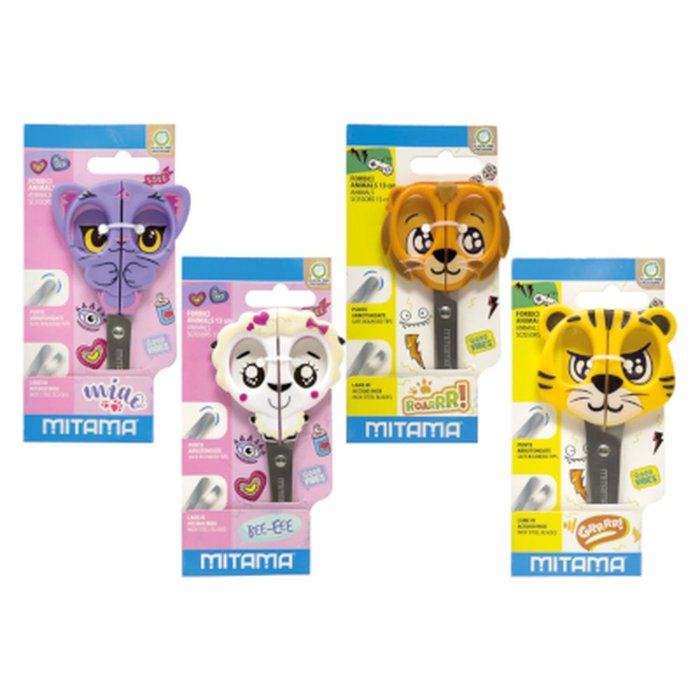 TIJERAS FANTASIA ANIMAL 13 CM SURTIDAS | 1 UNIDADES | (MITAMA PAPELERIA BASICA) Imagen principal del producto