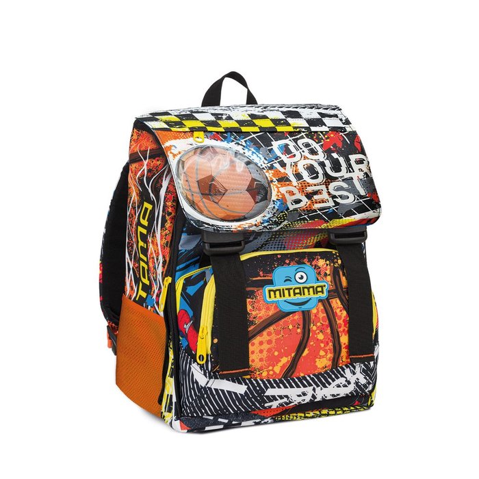 Mochila extensible 4ZIP con solapa Balones MITAMA Imagen principal del producto