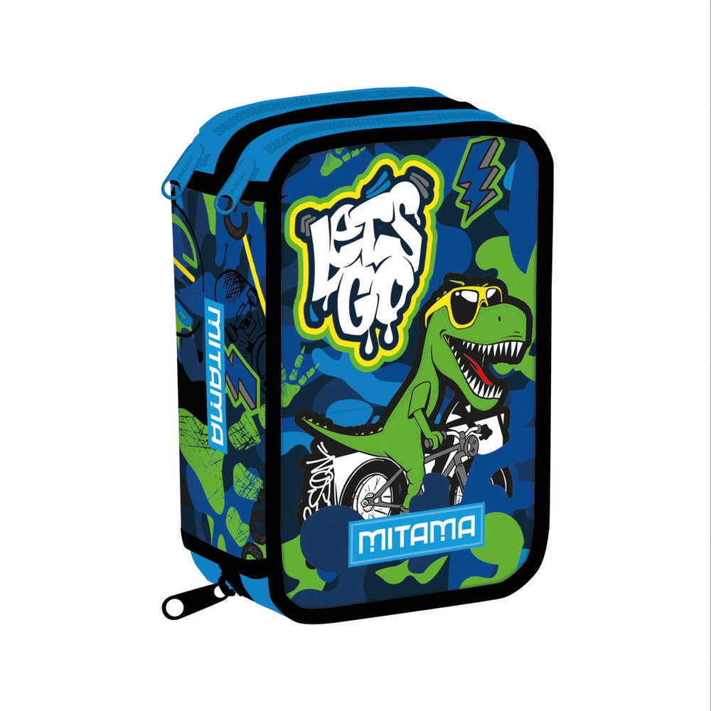 Plumier Triplo Cool Dino Marca Mitama