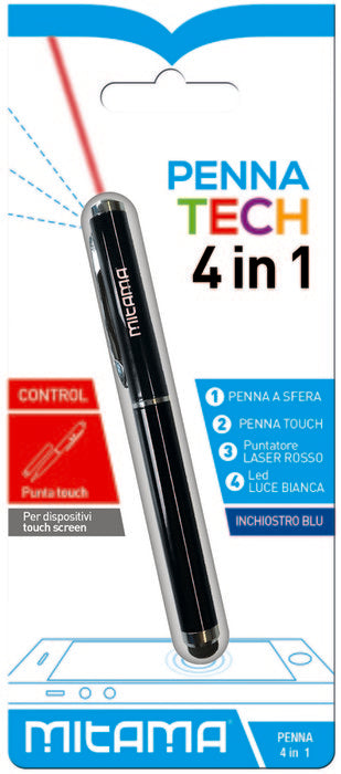 BOLIGRAFO PUNTERO MITAMA TECH 4 SURTIDO | 1 UNIDADES | (MITAMA PAPELERIA BASICA) Imagen principal del producto