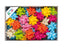 CAJA 100 COCAS ESTRELLA ADHESIVA RAFIA 19MM SURTIDAS | BRIZZOLARI | 1 UNIDAD | 8031653009135