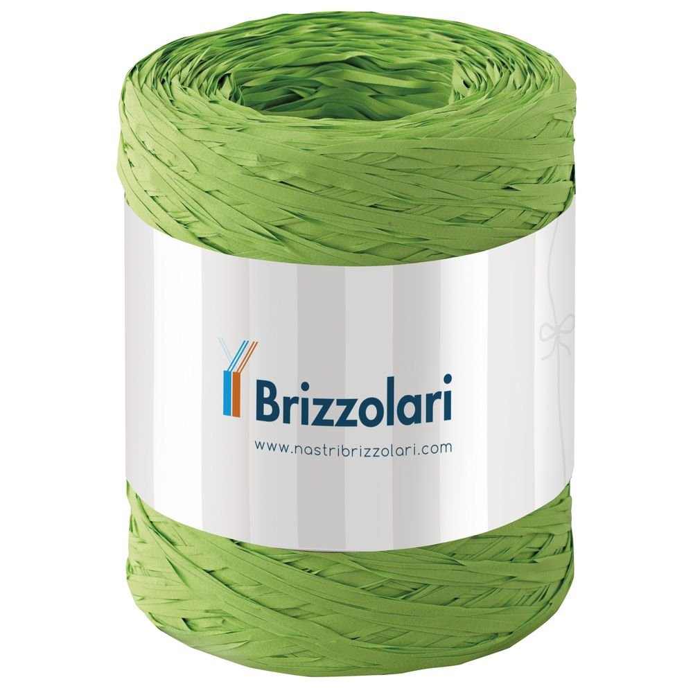 Cinta Rafia Brizzolari 5mm 200mt Verde Claro