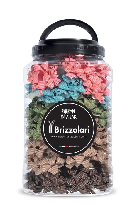 Bote 70 Cocas Estrellas Rafia 65 mm Colores Surtidos Brizzolari Imagen principal del producto