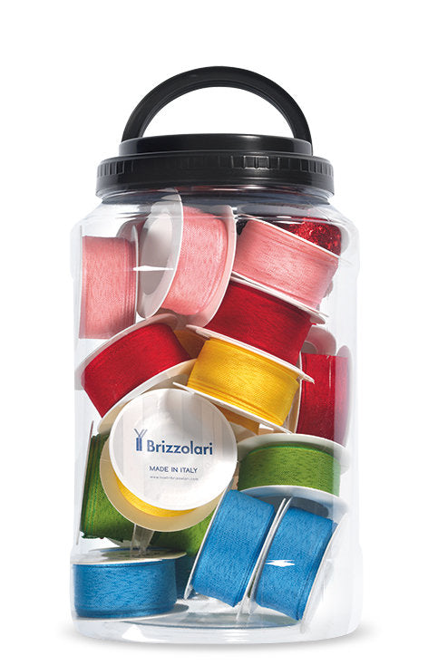 Bote 22 Cinta Regalo 25 mm 3 m Colores Surtidos BRIZZOLARI