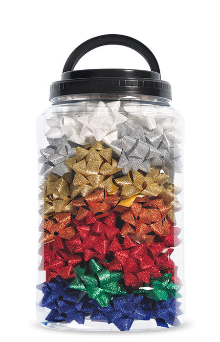 Bote 70 Cocas Estrellas 65mm Colores Metalizados Brizzolari
