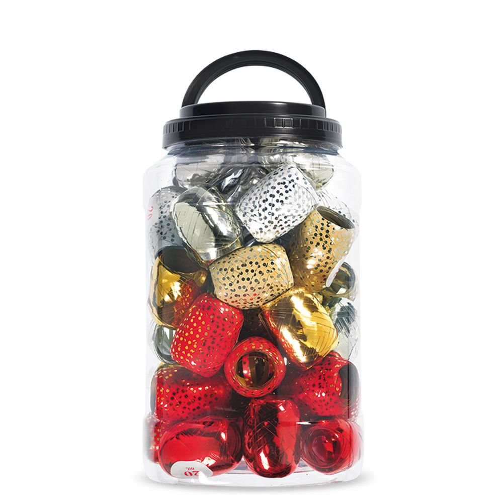 Bote 40 Cinta Regalo Ovillo 10 mm Lunares Meta Brizzolari