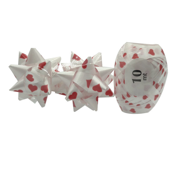 BLISTER 2 COCAS 14MM+BOBINA 10MMX10MT CORAZONES ROJOS | BRIZZOLARI | 1 UNIDAD | 8031653578433 Imagen principal del producto