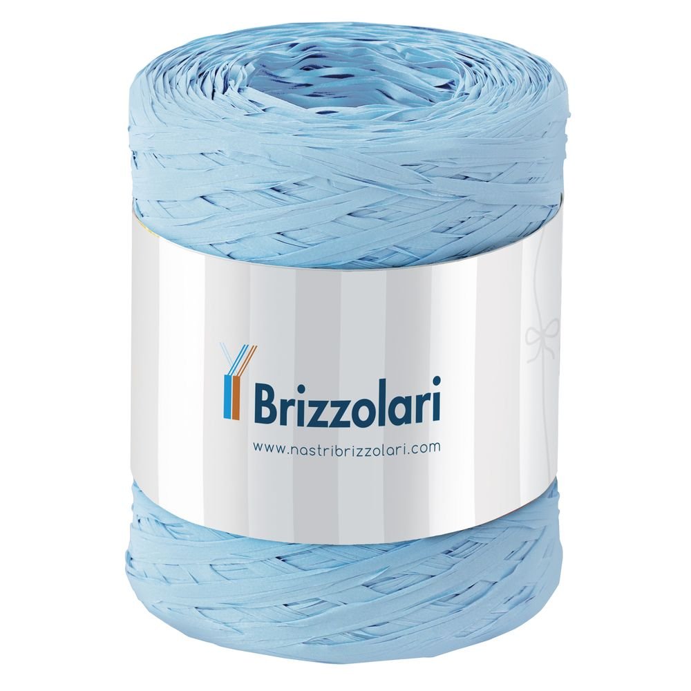Cinta de regalo rafia azul pálido 5 mm 200 mt