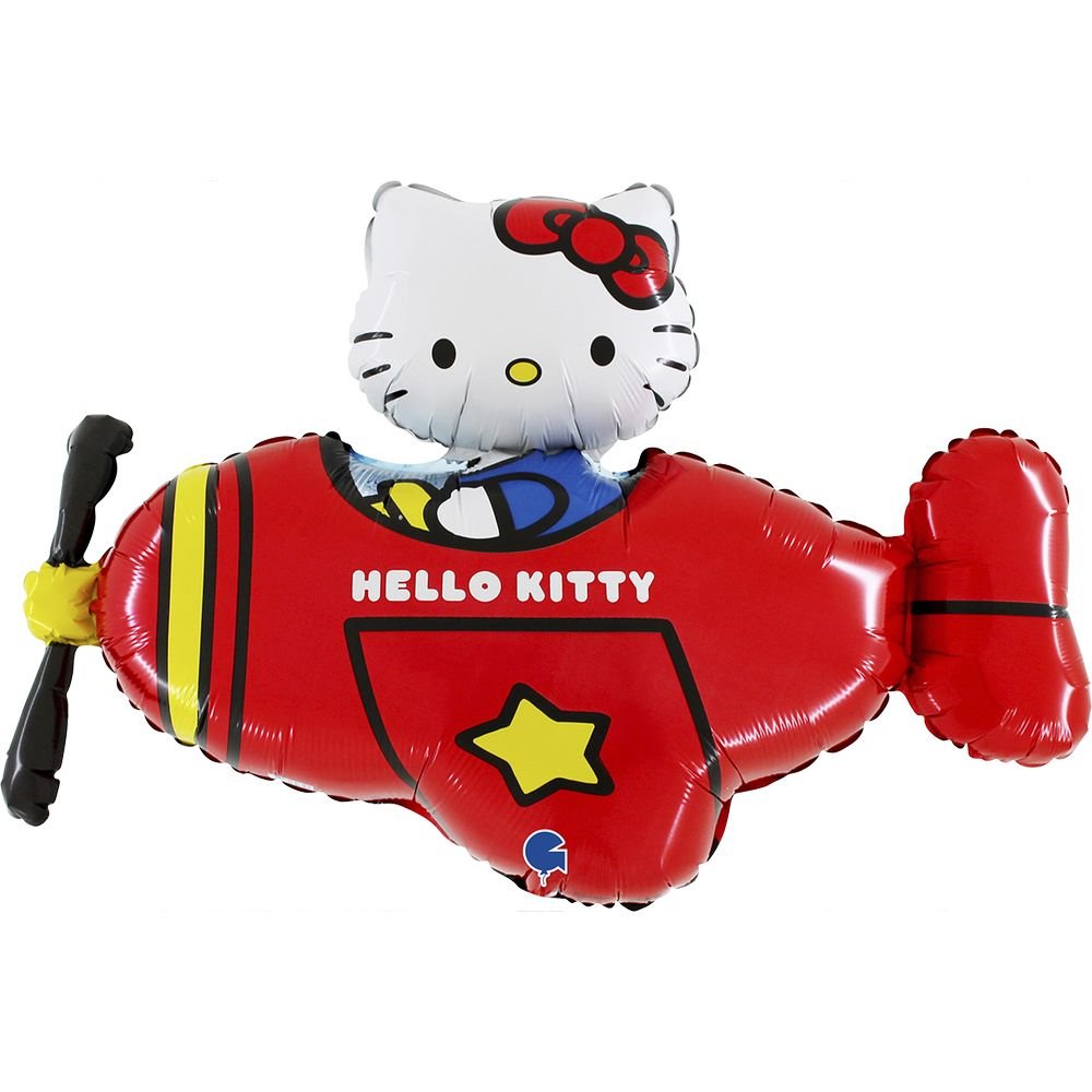 Globo avion rojo de Hello Kitty Grabo Balloons 76 cm Imagen principal del producto