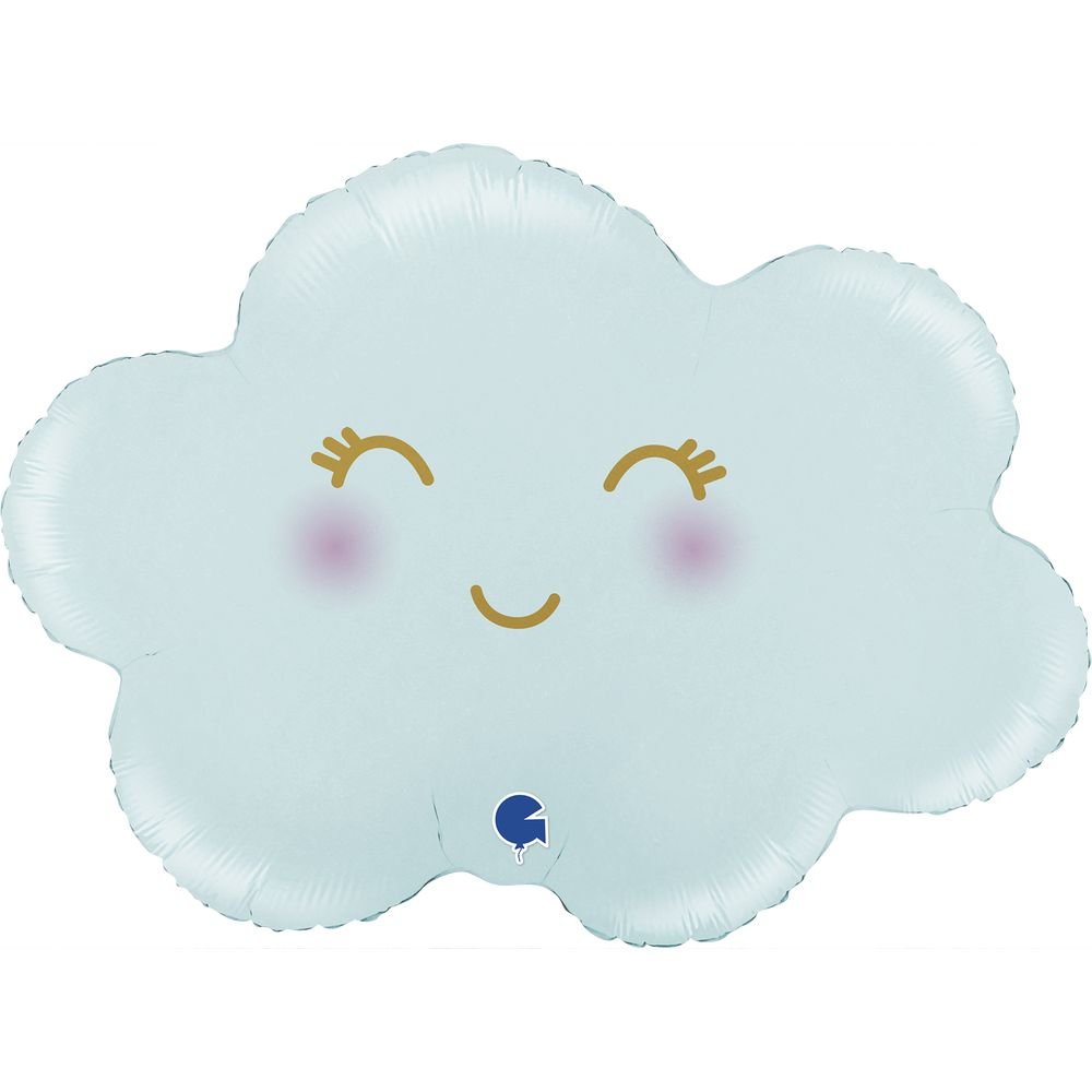 Globo Nube Satinada Azul Pastel 61 cm Grabo Balloons