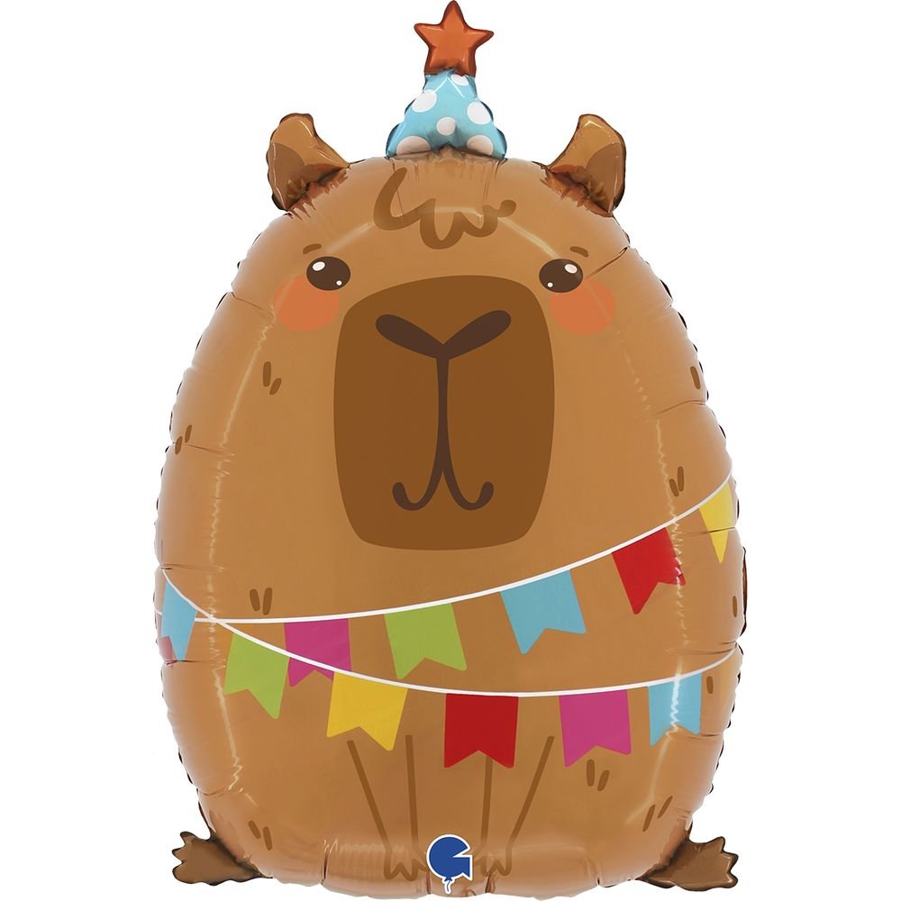 Globo Capibara de Fiesta 58 cm Grabo Balloons