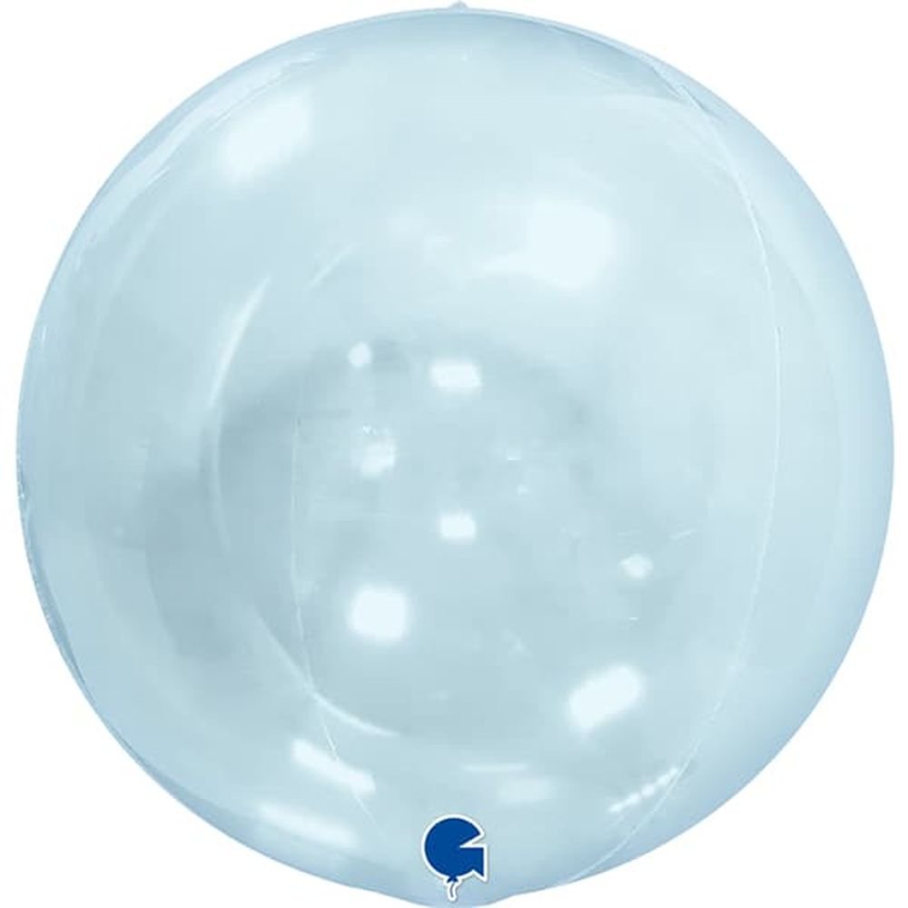GLOBO GLOBO AZUL TRANSPARENTE 38 CM 4D 38 CM | GRABO BALLOONS | 1 UNIDAD | 8050195744601