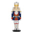 Figura Cascanueces Plateado Traje Azul 25 cm Bagutta + Caja Regalo