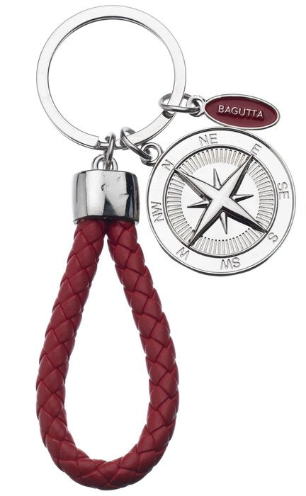 LLAVERO MARINER CON ROSA DE LOS VIENTOS Y CORDON ROJO | BAGUTTA | 1 UNIDAD | 8050999818294 Imagen principal del producto