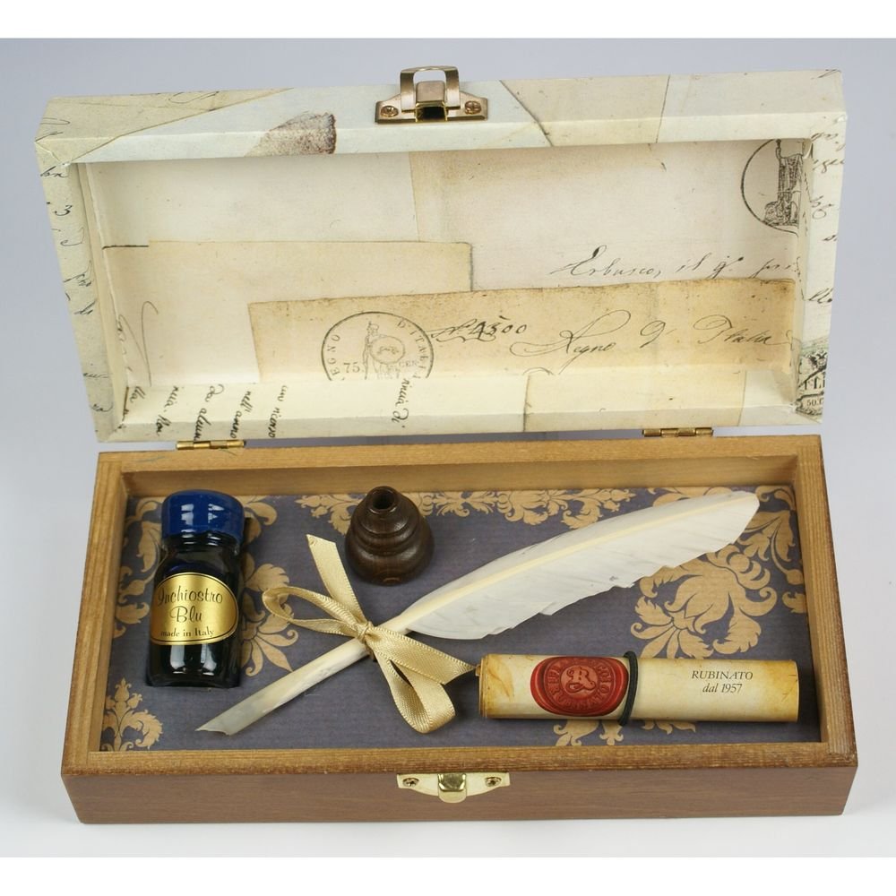 Set escritura pluma portalápices y tinta 10 cc Rubinato Imagen principal del producto