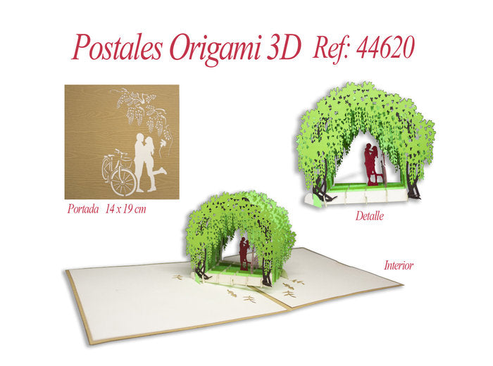 POSTAL 3D ORIGAMI PAREJITA | ARGUVAL, S,L, | 1 UNIDAD | 8052744436272 Imagen principal del producto