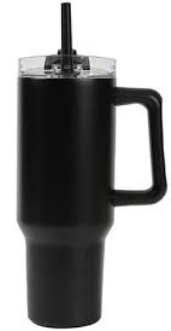 Taza de Viaje 1200 ml Negra I-TOTAL para viajes y oficina