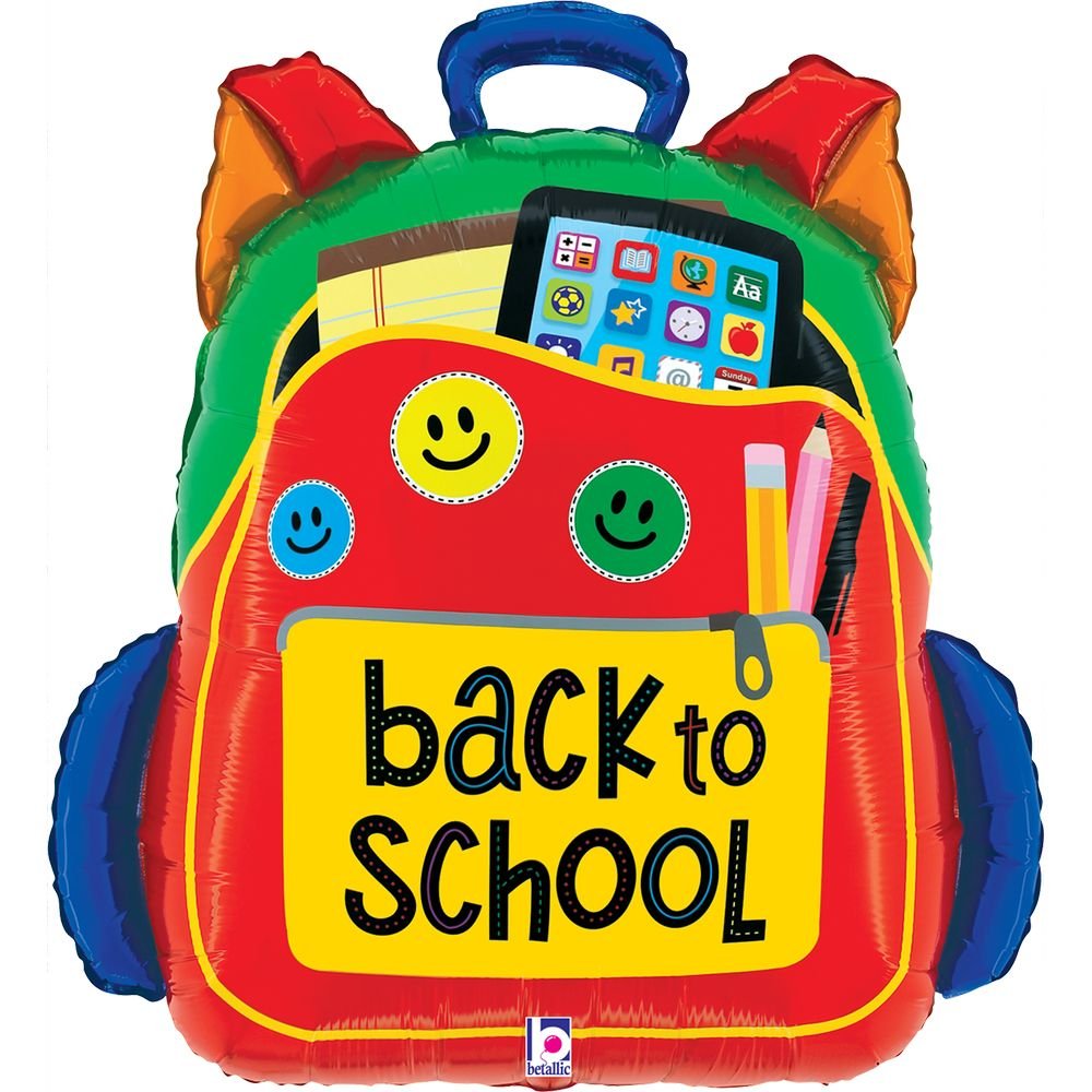Globo mochila de regreso a clases 64 cm Grabo Balloons