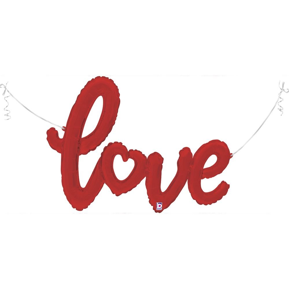GLOBO GUION DE AMOR ROJO 119 CM | GRABO BALLOONS | 1 UNIDAD | 8055513357419 Imagen principal del producto