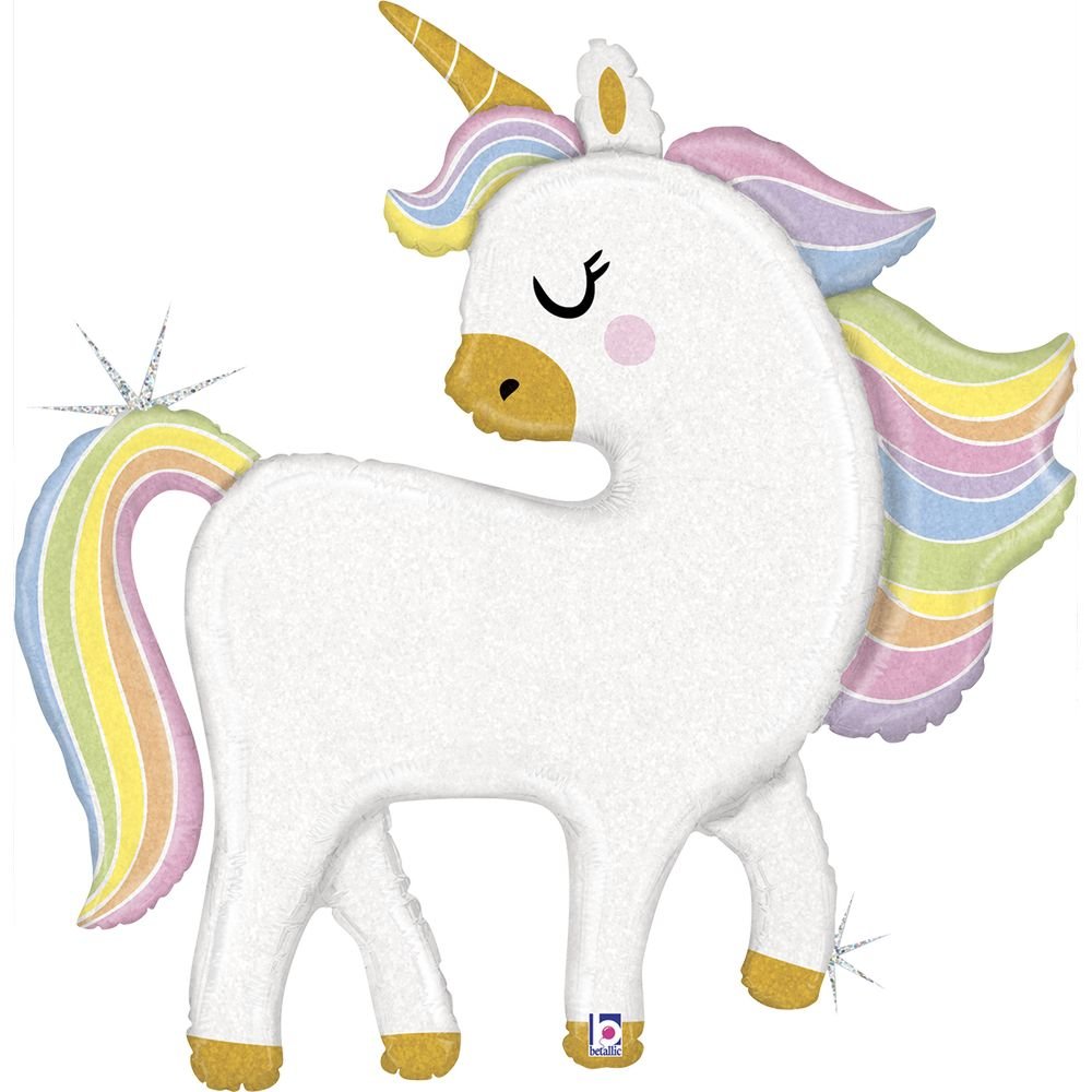 Globo unicornio pastel brillante 94 cm Grabo Balloons