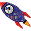 GLOBO COHETE DE CUMPLEAÑOS 91CM HAPPY BIRTHDAY | GRABO BALLOONS | 1 UNIDAD | 8055513359697