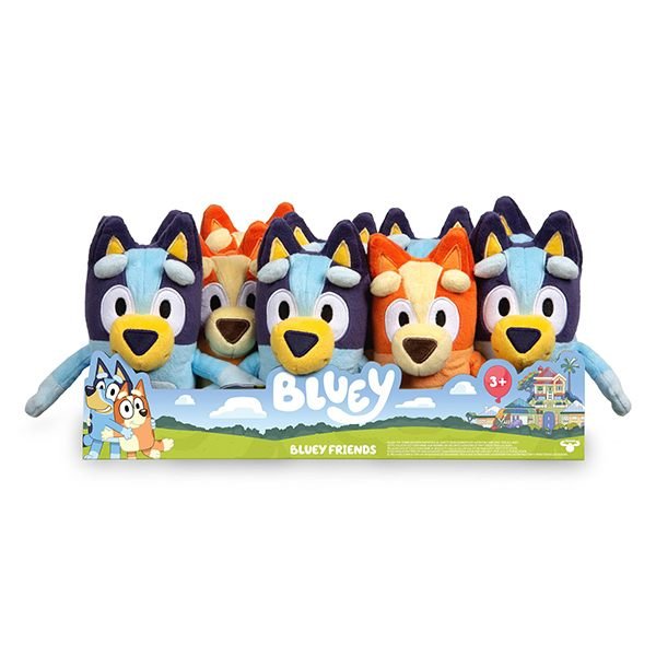 EXPOSITOR 10 PELUCHES BLUEY 20 CM | FAMOSA | ENVASE 10 UDS. UNIDAD | 18056379131646 Imagen principal del producto