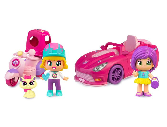 PINYPON LET'S GO! SURTIDO COCHE & MOTO SURTIDO | FAMOSA PINYPON | 1 UNIDAD | 8056379142461 Imagen principal del producto