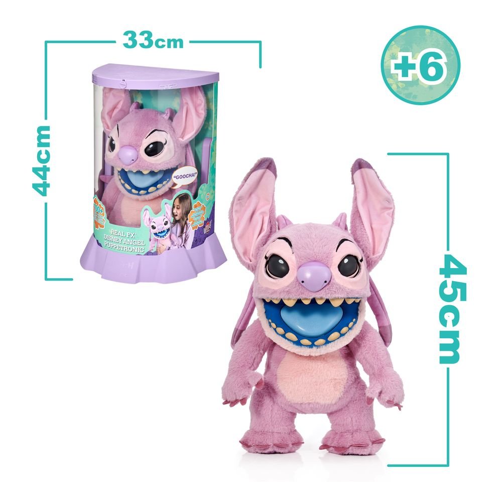 Angel FX Puppet de Famosa - Peluche interactivo Stitch