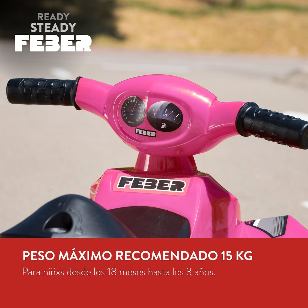 Quad Racy Pink 6V Lt Feber