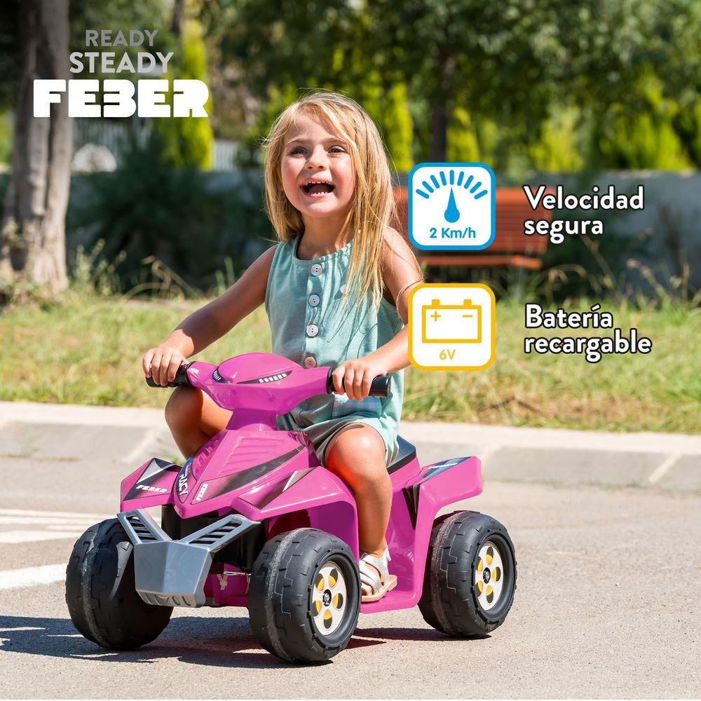 Quad Racy Pink 6V Lt Feber