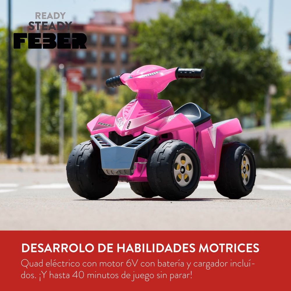 Quad Racy Pink 6V Lt Feber