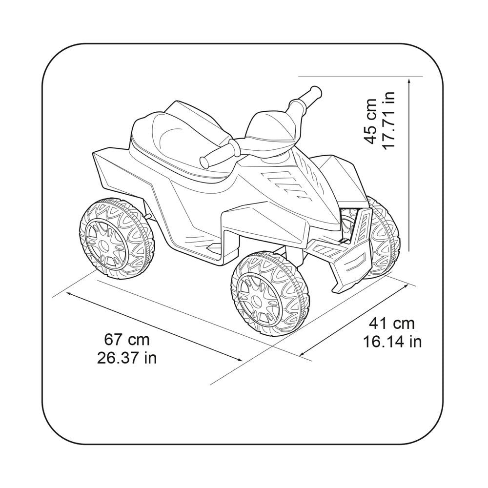 Quad Racy Pink 6V Lt Feber