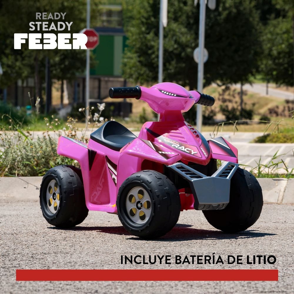 Quad Racy Pink 6V Lt Feber