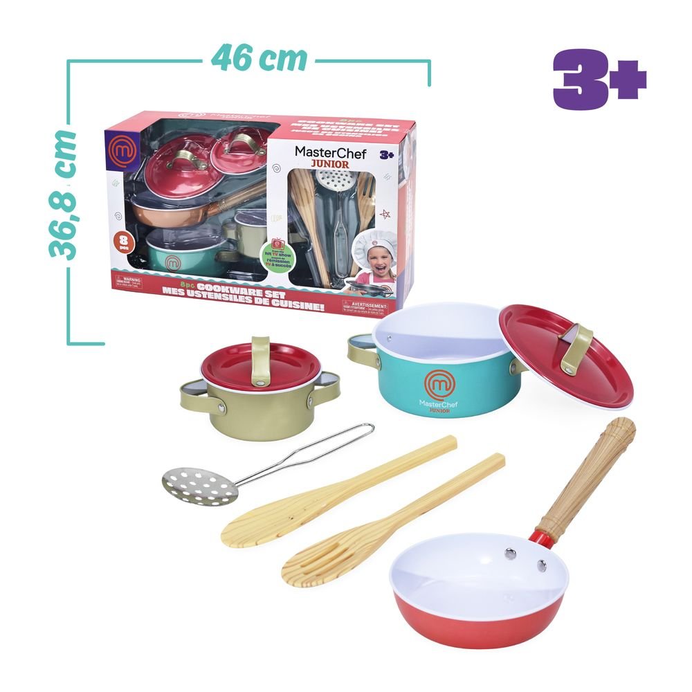 Set 8 accesorios metal cocina MasterChef Junior